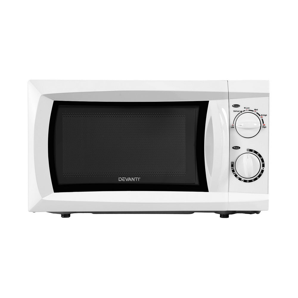 Devanti 20L Microwave Oven 800W White - Flavour Fushion Cooking Shop