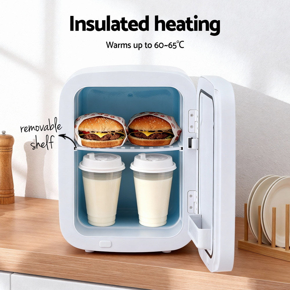 Glacio Mini Fridge Portable White Electric Cooler Warmer Car Office 12V 220V
