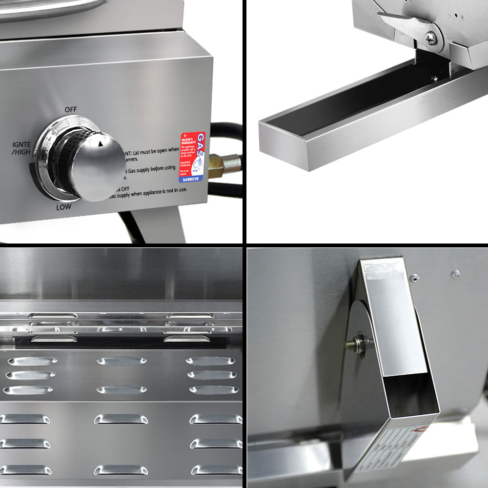 Grillz Portable Gas BBQ Grill 2 Burners - Flavour Fushion Cooking Shop