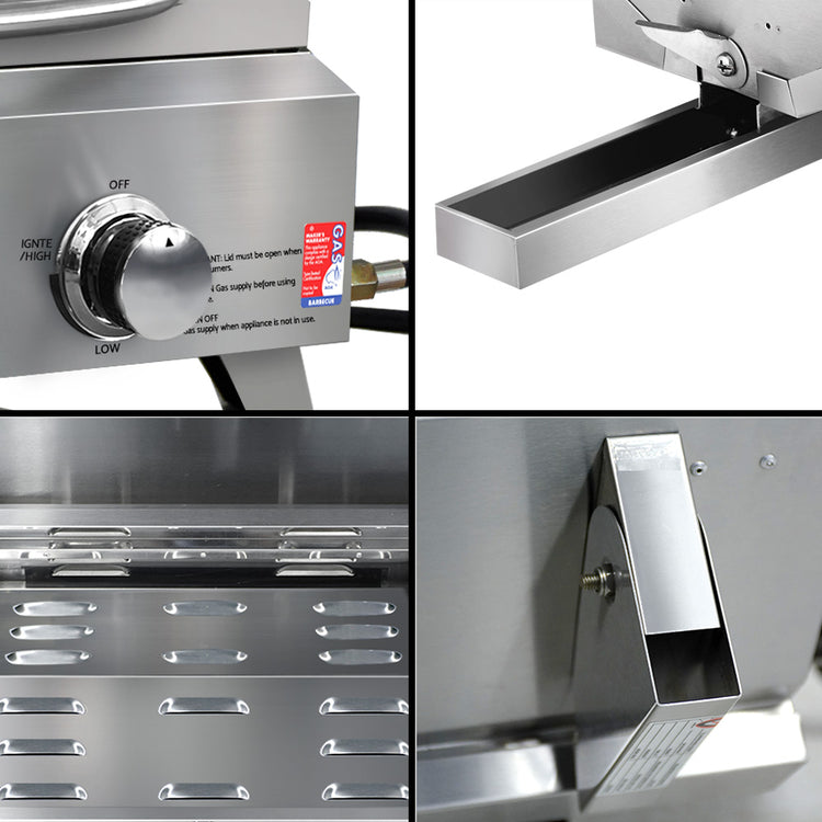 Grillz Portable Gas BBQ Grill 2 Burners - Flavour Fushion Cooking Shop
