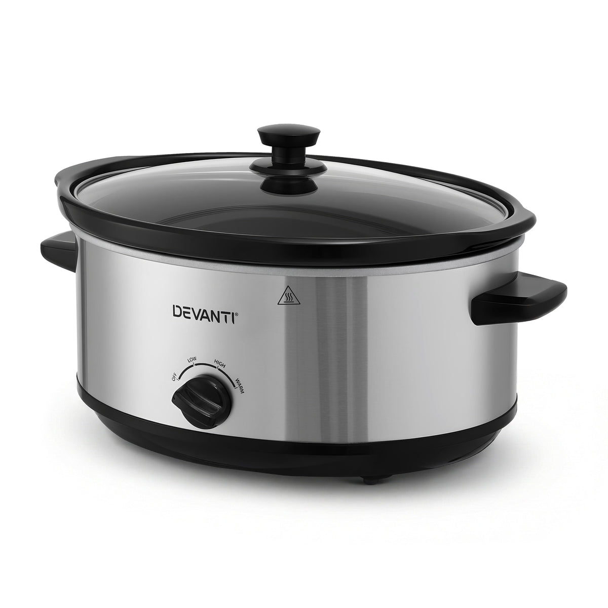 Devanti 6.5L Slow Cooker Electric Multi Cooker with 3 Heat Settings and Keep Warm Function - Flavour Fushion Cooking Shop
