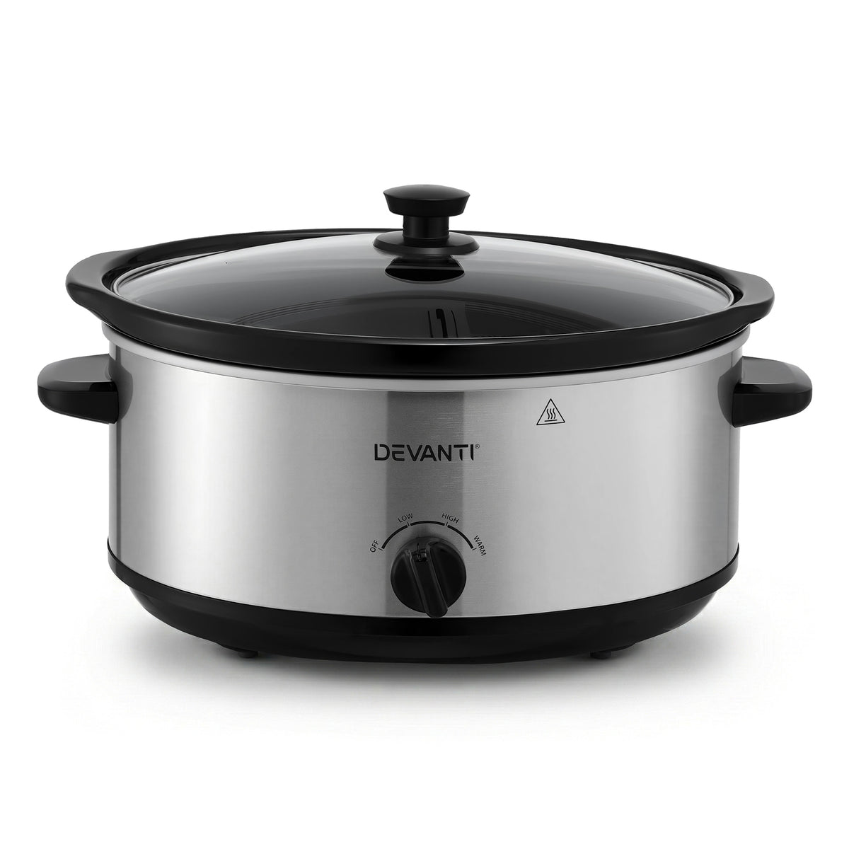 Devanti 6.5L Slow Cooker Electric Multi Cooker with 3 Heat Settings and Keep Warm Function - Flavour Fushion Cooking Shop