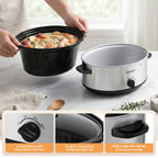 Devanti 6.5L Slow Cooker Electric Multi Cooker with 3 Heat Settings and Keep Warm Function