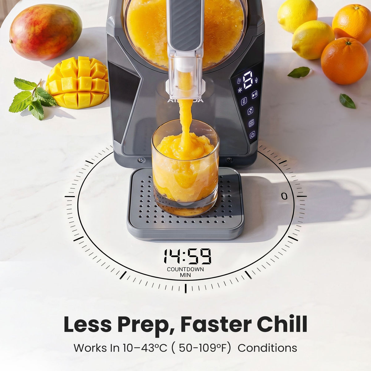 NORDA 1.3L Slushie Machine Frozen Drink Maker Slushy Ice Cream Maker - Flavour Fushion Cooking Shop