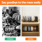 Artiss Expandable Pots and Pans Organizer Rack Cookware Holder Kitchen Cabinet Rack