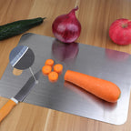 Titanium Cutting Board for Kitchen, Food-Grade 304 Stainless St (15.1 × 11 inches and 13.4 × 9 inches)