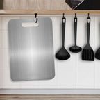 Titanium Cutting Board for Kitchen, Food-Grade 304 Stainless St (15.1 × 11 inches and 13.4 × 9 inches)