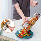 stainless steel BBQ grill, anti-scald design (barbecue basket + barbecue fork + hook) barbecue tool set