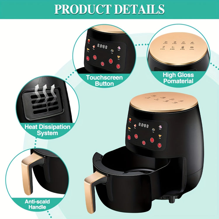 "5L Intelligent Touch · Healthy Fresh Cooking Air Fryer - Flavour Fushion Cooking Shop