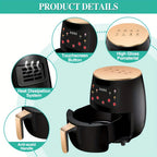 "5L Intelligent Touch · Healthy Fresh Cooking Air Fryer (Pre-set Menu / 360° Hot Air / No Oil Light Car)"