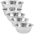 5-Piece Stainless Steel Mixing Bowl Set – Silver - Flavour Fushion Cooking Shop