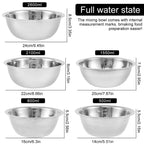 5-Piece Stainless Steel Mixing Bowl Set – Silver