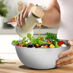 5-Piece Stainless Steel Mixing Bowl Set – Silver