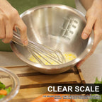 5-Piece Stainless Steel Mixing Bowl Set – Silver