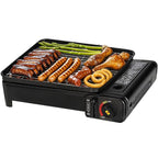 Portable Gas Grill with Removable Grate & Carry Case – (Black)