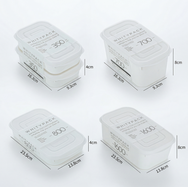 Airtight 1600ml Food Storage Container, 1-Pack – BPA-Free, Freezer & Microwave Safe with Soft-Seal Lid, Stackable for Fridge Organization, Large Capacity for Family Meals, Batch Cooking, and Bulk Storage (White)