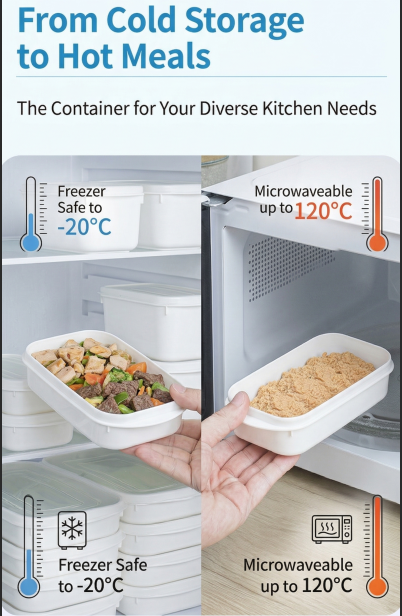Airtight Food Storage Containers Set – 5-Piece Multi-Size (2x350ml, 1x700ml, 1x800ml, 1x1600ml), BPA-Free, Freezer & Microwave Safe with Soft-Seal Lids, Stackable for Complete Kitchen Organization (White)