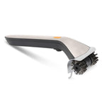 Electric Steam Grill Brush with Stainless Steel Bristles & 3000mAh Rechargeable Battery (Grey)