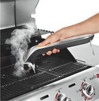 Electric Steam Grill Brush with Stainless Steel Bristles & 3000mAh Rechargeable Battery (Grey)