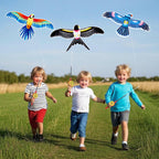 Kids’ Mini Fishing-Rod Kite Set – 3-Pack Bird Designs, Easy-Grip (Multicolor)
