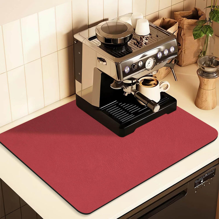 Kitchen Counter Mat for Coffee Maker – Absorbent & Quick-Dry Bar - Flavour Fushion Cooking Shop