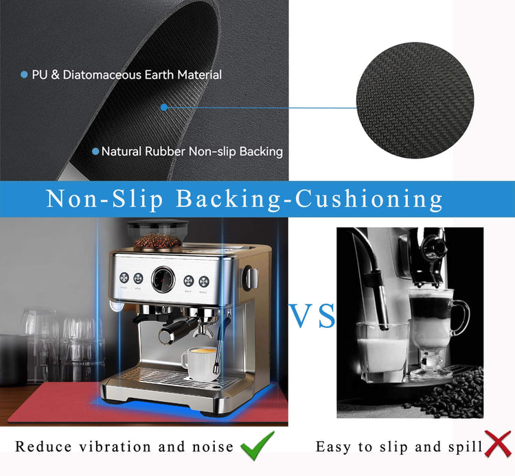 Kitchen Counter Mat for Coffee Maker – Absorbent & Quick-Dry Bar - Flavour Fushion Cooking Shop