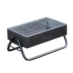 Portable Charcoal Grill with Foldable Compact Outdoor BBQ for Camping, Picnics & Backyard Gatherings (Gray)