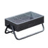 Portable Charcoal Grill with Foldable Compact Outdoor BBQ for Camping, Picnics & Backyard Gatherings (Gray) - Flavour Fushion Cooking Shop