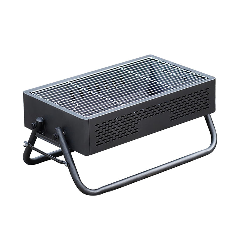 Portable Charcoal Grill with Foldable Compact Outdoor BBQ for Camping, Picnics & Backyard Gatherings (Gray) - Flavour Fushion Cooking Shop
