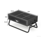 Portable Charcoal Grill with Foldable Compact Outdoor BBQ for Camping, Picnics & Backyard Gatherings (Gray)