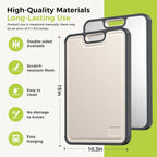 Dual-Sided Kitchen Cutting Boards with Titanium-Look & Textured PP Surfaces