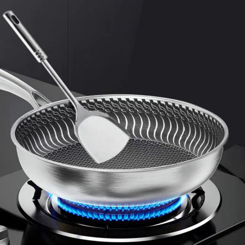 Tri-Ply 316 Frying Pan 32cm Double-Sided - Flavour Fushion Cooking Shop