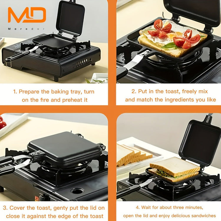 Non-Stick Double-Sided Sandwich & Omelette Maker - Flavour Fushion Cooking Shop