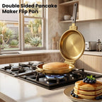 Double Sided Pancake Maker Flip Pan Non-Stick Omelette Egg Frying Pan 15cm
