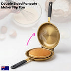 Double Sided Pancake Maker Flip Pan Non-Stick Omelette Egg Frying Pan 15cm