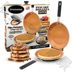Double Sided Pancake Maker Flip Pan Non-Stick Omelette Egg Frying Pan 15cm