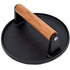 Heavy Duty Pre-Seasoned Cast Iron Hamburger Press with Heat Resistant Handle, Compatible with Griddle - Flavour Fushion Cooking Shop