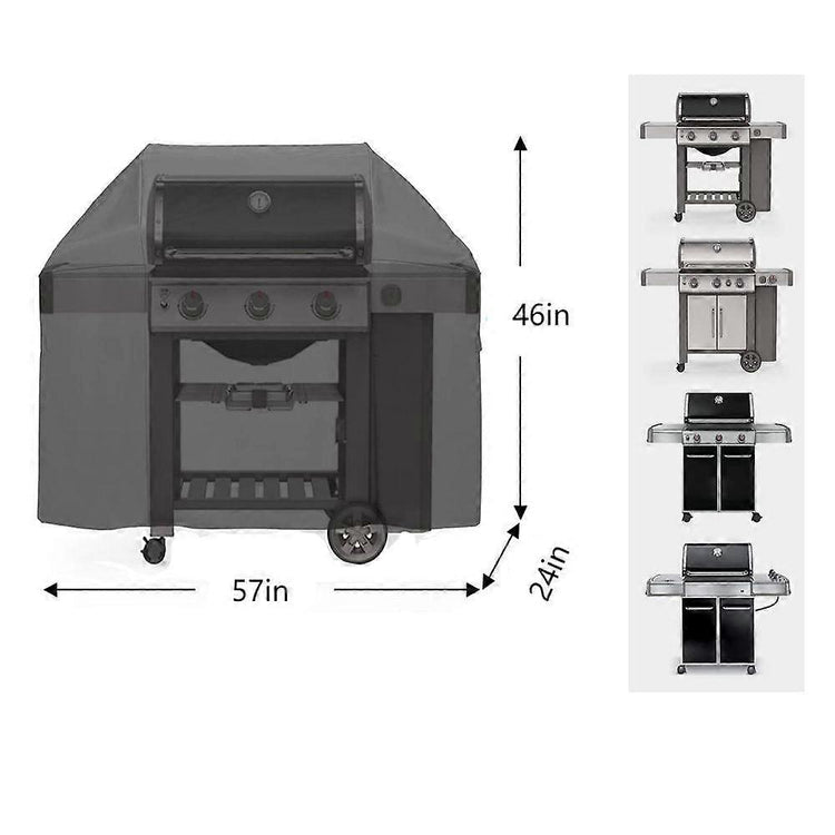 Grill Cover Compatible with Weber Genesis II/300 Series - 145cm Waterproof - Flavour Fushion Cooking Shop