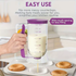 800 ML Cupcake Batter Separator for Baking - Measuring Tool with Cream Separator Cups, Best Gift for Friends (Purple) - Flavour Fushion Cooking Shop