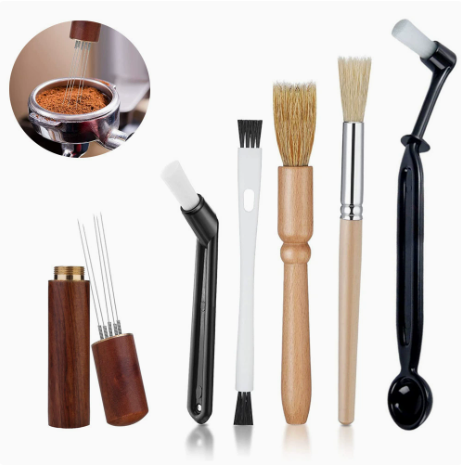 Professional Coffee Machine Cleaning Brush Set | 6-Piece Multi-functional Tool Kit - Flavour Fushion Cooking Shop