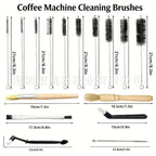 Professional Coffee Machine Cleaning Brush Set | 6-Piece Multi-functional Tool Kit