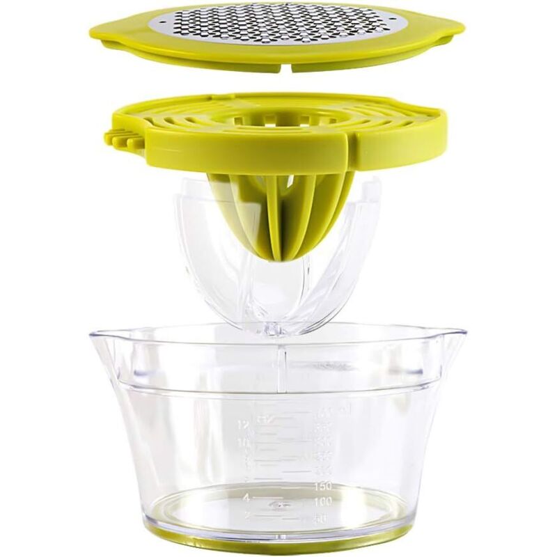 Multifunction Manual Juicer, 4 In 1 Citrus Juicer For Oranges, Lemons, Citrus Fruits, With 2 Reamers, Engraved