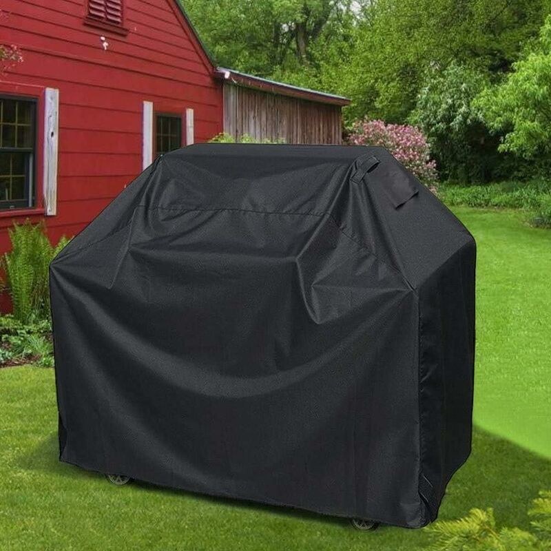 Bbq Cover, Waterproof Anti-Uv Barbecue Cover 210D Grill Cover - 170 61 117Cm, Black - Flavour Fushion Cooking Shop