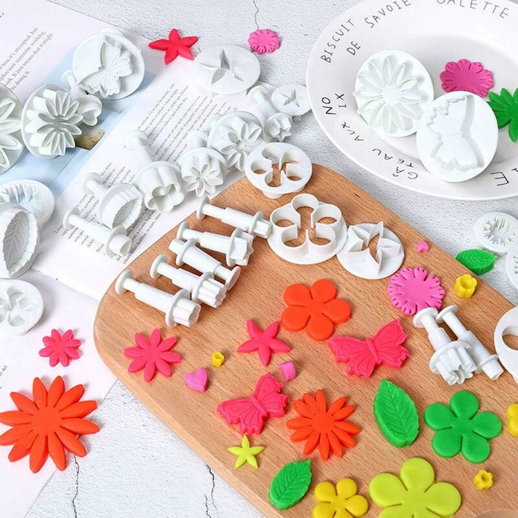 33 Pieces Fondant Cake Decorating Tools Set For Birthday Cake Decorating Fondant Cookie Sugar Paste - Flavour Fushion Cooking Shop