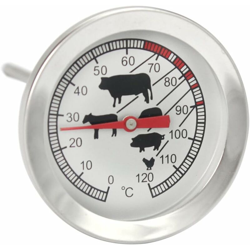 Stainless Steel ROasting Thermometer - Analog Meat Thermometer Up To 120°C - Flavour Fushion Cooking Shop