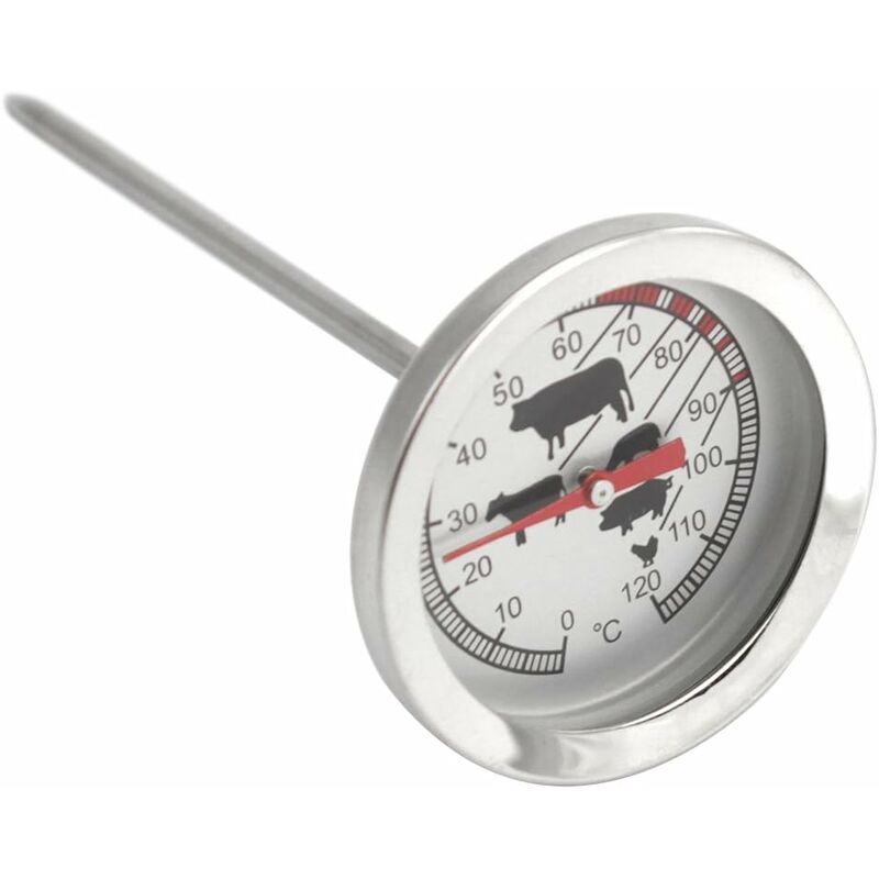 Stainless Steel ROasting Thermometer - Analog Meat Thermometer Up To 120°C - Flavour Fushion Cooking Shop