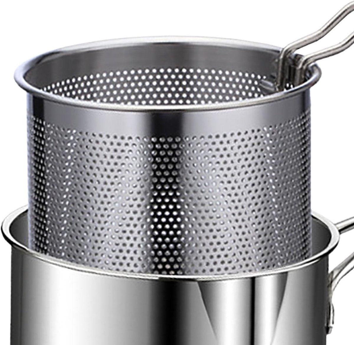 Frying pan - Frying pans - Frying pan set - Stainless steel frying pan with strainer - Flavour Fushion Cooking Shop