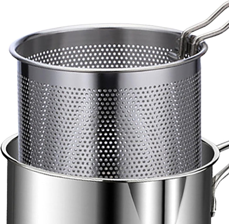 Frying pan - Frying pans - Frying pan set - Stainless steel frying pan with strainer - Flavour Fushion Cooking Shop