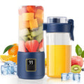 Portable Blender - Mini Blender - 12 Blades - Portable - On-the-Go Blender - Mini Juicer - Smoothie Maker - Perfect for Smoothies, Juices, and Baby Food - Dark Blue