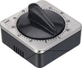 Black Square Analog Kitchen Timer